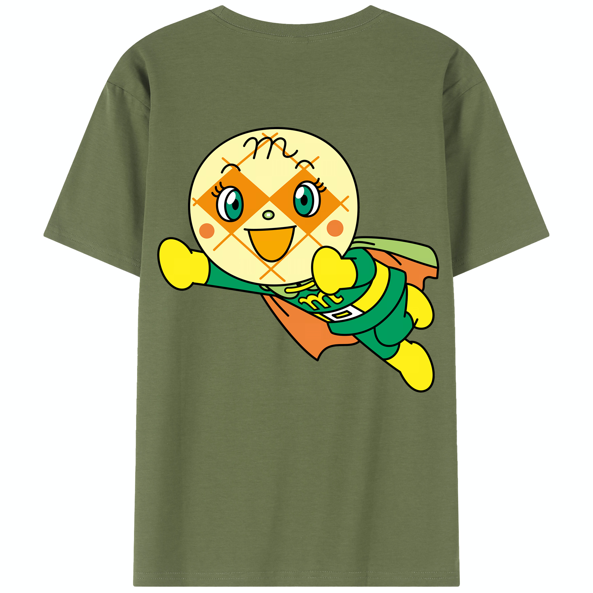 （画像用） アンパンマン Anpanman 綿100％半袖Tシャツ（背面プリント）